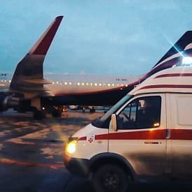 Сопровождение лежачего больного в самолете из Челябинска в Москву